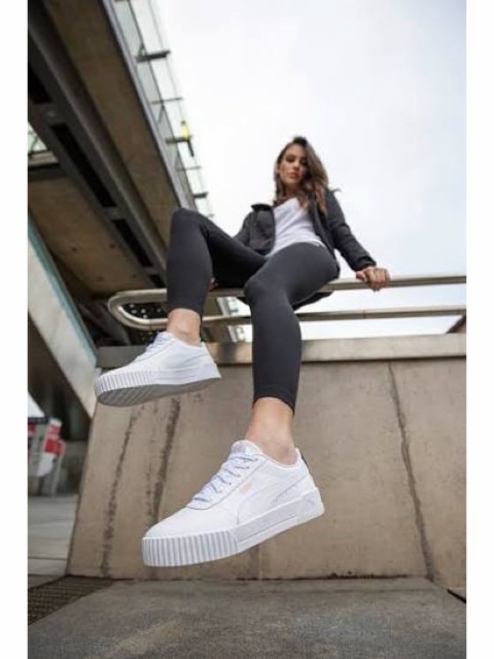 Puma Carina Leather Platform Sneakers